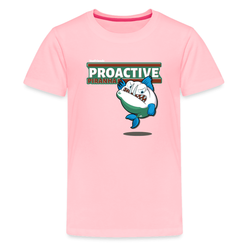 Proactive Piranha Character Comfort Kids Tee - pink