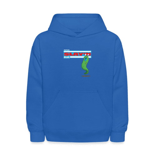 Slay'n Slug Character Comfort Kids Hoodie - royal blue