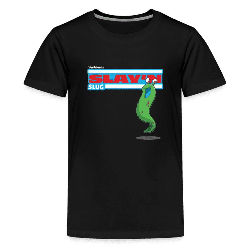 Slay'n Slug Character Comfort Kids Tee - black