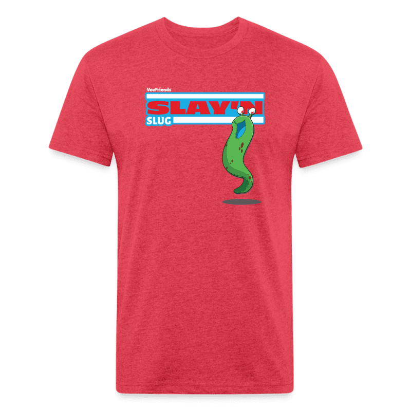 Slay'n Slug Character Comfort Adult Tee - heather red