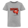 Creative Crab Character Comfort Kids Tee - heather gray