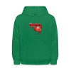 Creative Crab Character Comfort Kids Hoodie - kelly green