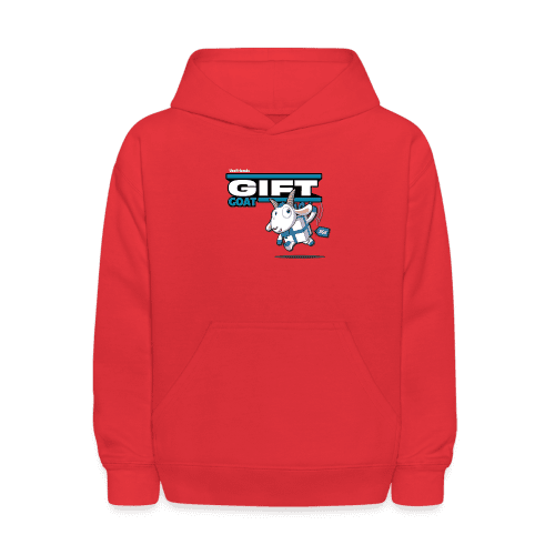 Gift Goat Character Comfort Kids Hoodie - red