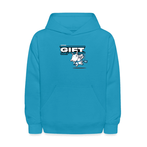 Gift Goat Character Comfort Kids Hoodie - turquoise