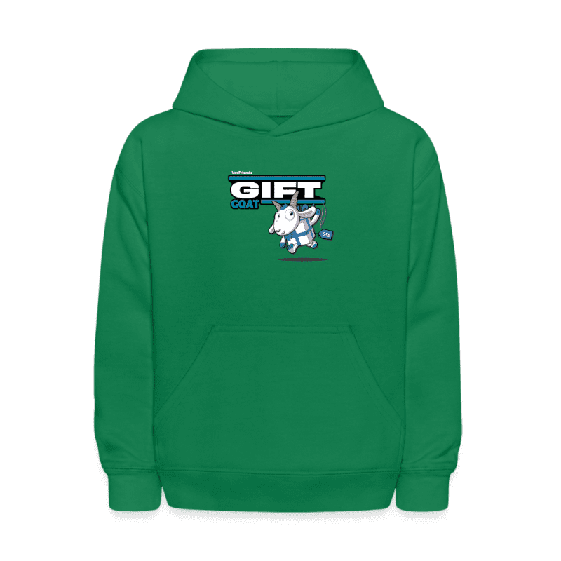 Gift Goat Character Comfort Kids Hoodie - kelly green