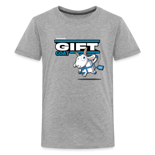 Gift Goat Character Comfort Kids Tee - heather gray