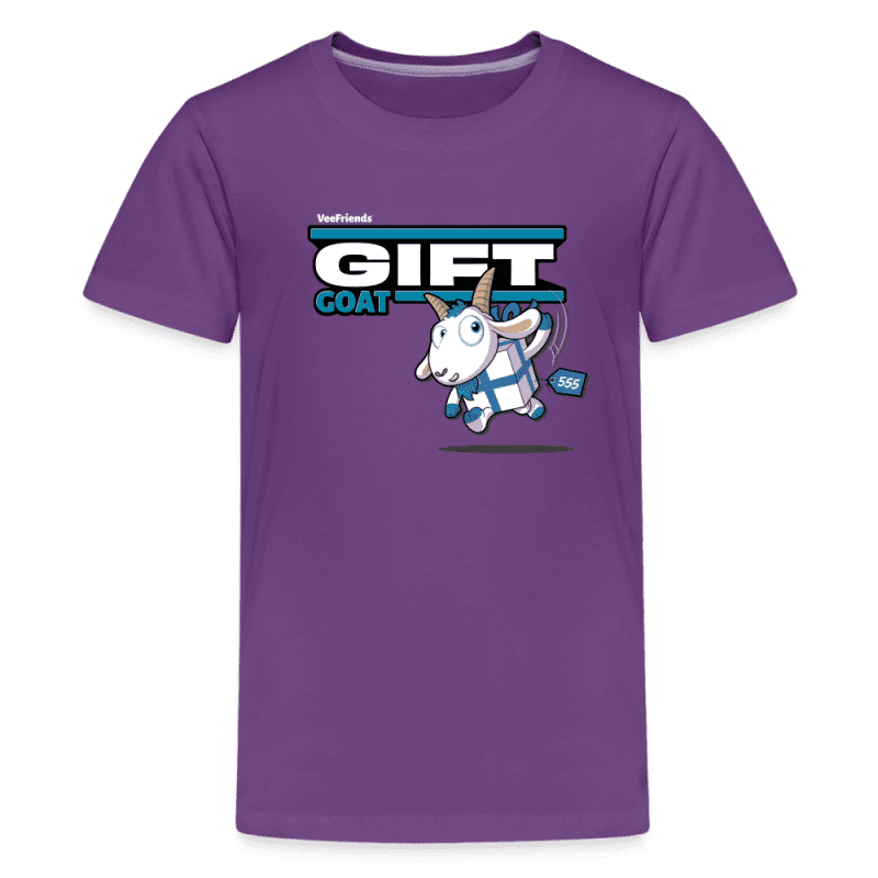 Gift Goat Character Comfort Kids Tee - purple