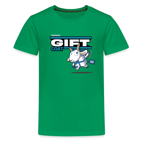 Gift Goat Character Comfort Kids Tee - kelly green