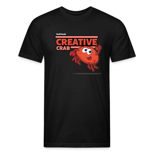 Creative Crab Character Comfort Adult Tee - black