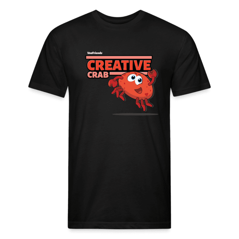 Creative Crab Character Comfort Adult Tee - black