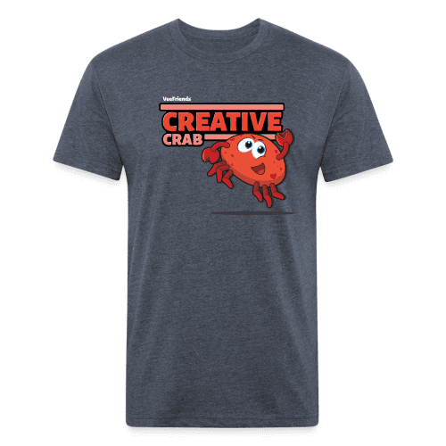 Creative Crab Character Comfort Adult Tee - heather navy