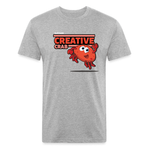 Creative Crab Character Comfort Adult Tee - heather gray