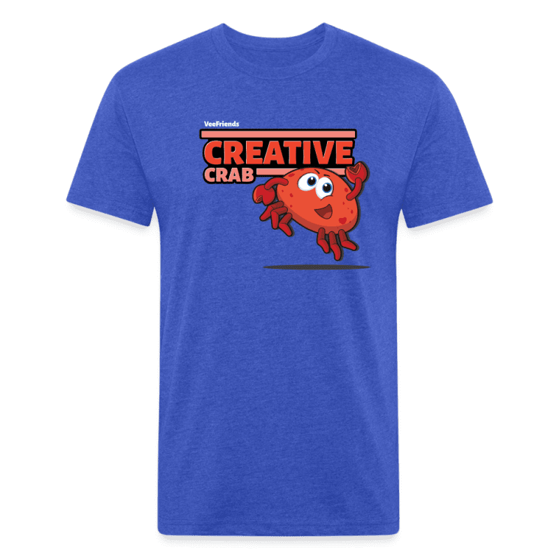 Creative Crab Character Comfort Adult Tee - heather royal