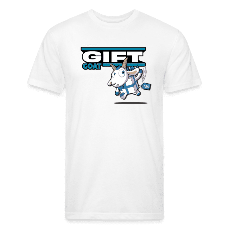 Gift Goat Character Comfort Adult Tee - white