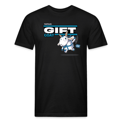 Gift Goat Character Comfort Adult Tee - black