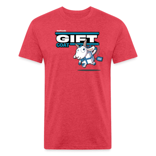 Gift Goat Character Comfort Adult Tee - heather red