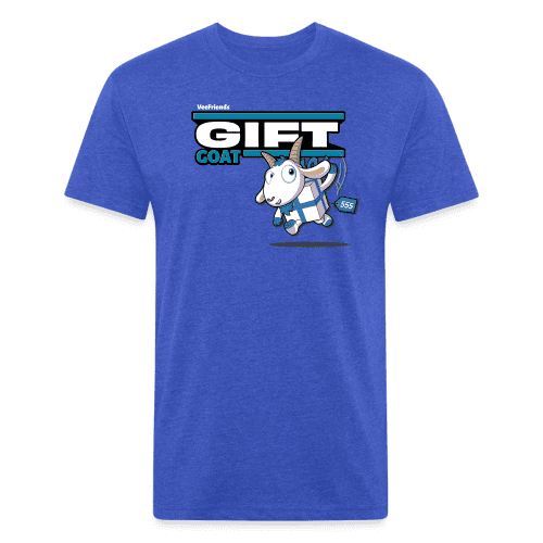 Gift Goat Character Comfort Adult Tee - heather royal