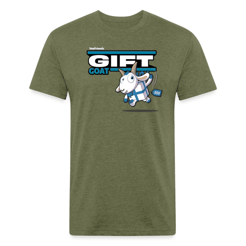 Gift Goat Character Comfort Adult Tee - heather military green