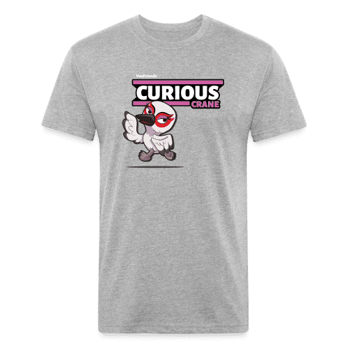 Curious Crane Character Comfort Adult Tee - heather gray