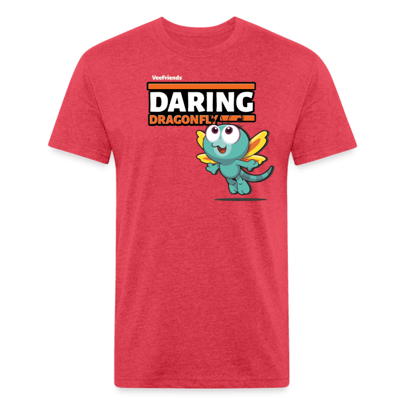 Daring Dragonfly Character Comfort Adult Tee - heather red