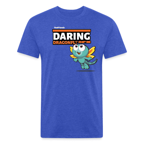 Daring Dragonfly Character Comfort Adult Tee - heather royal