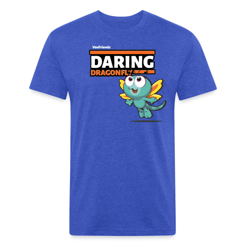 Daring Dragonfly Character Comfort Adult Tee - heather royal