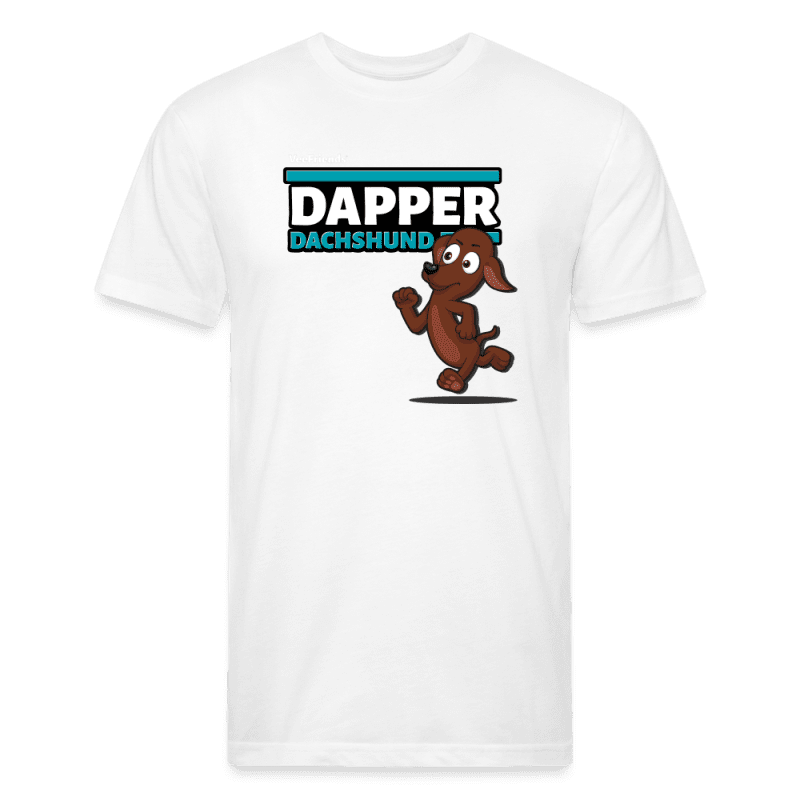 Dapper Dachshund Character Comfort Adult Tee - white