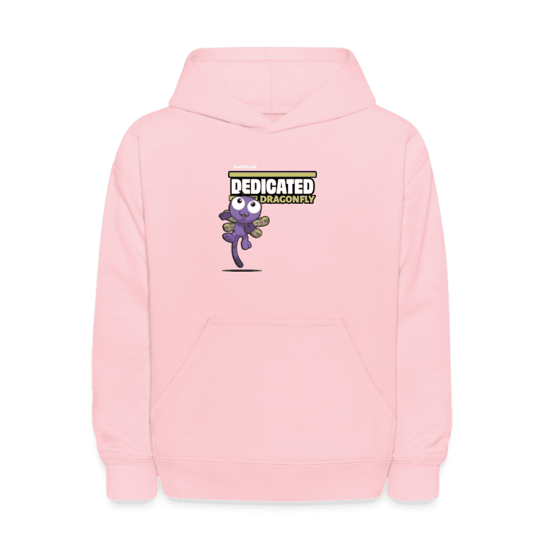 Dedicated Dragonfly Character Comfort Kids Hoodie - pink