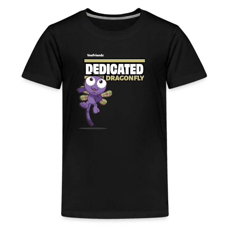 Dedicated Dragonfly Character Comfort Kids Tee - black