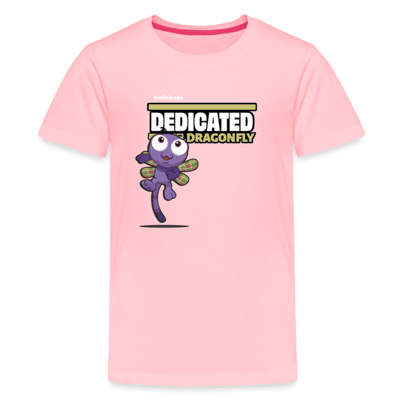 Dedicated Dragonfly Character Comfort Kids Tee - pink