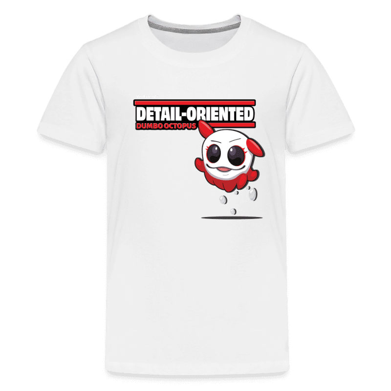 Detail-Oriented Dumbo Octopus Character Comfort Kids Tee - white