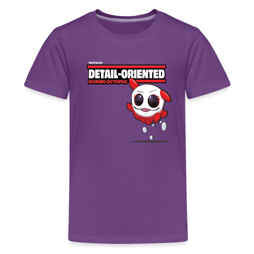 Detail-Oriented Dumbo Octopus Character Comfort Kids Tee - purple