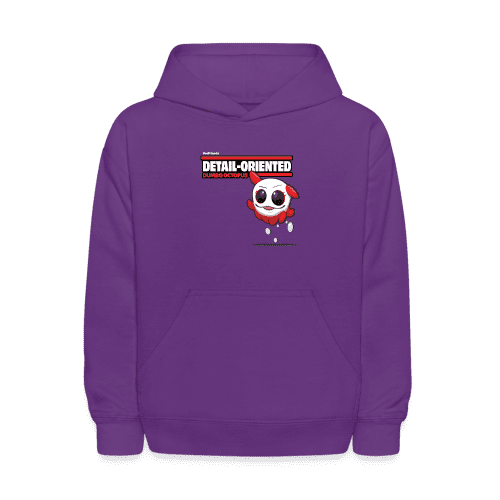 Detail-Oriented Dumbo Octopus Character Comfort Kids Hoodie - purple