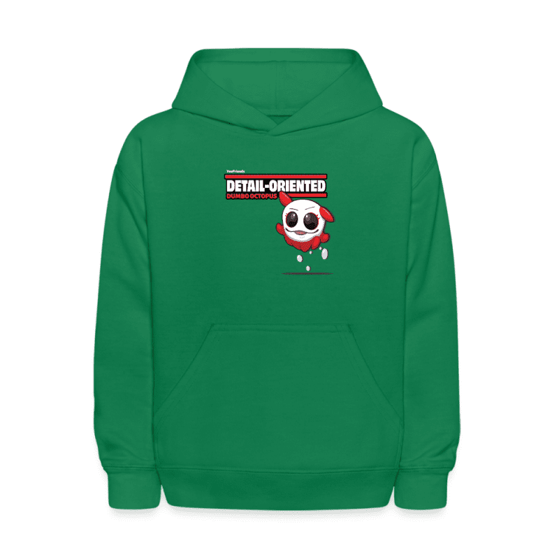 Detail-Oriented Dumbo Octopus Character Comfort Kids Hoodie - kelly green