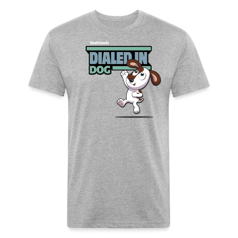 Dialed In Dog Character Comfort Adult Tee - heather gray