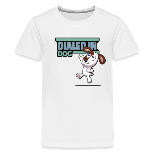 Dialed In Dog Character Comfort Kids Tee - white