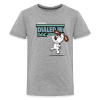 Dialed In Dog Character Comfort Kids Tee - heather gray