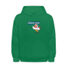 "Diamond Hands" Hen Character Comfort Kids Hoodie - kelly green