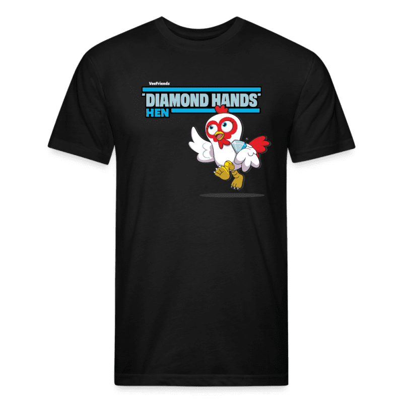 "Diamond Hands" Hen Character Comfort Adult Tee - black