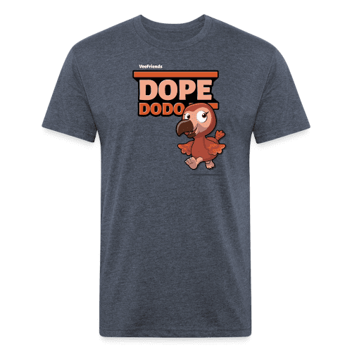 Dope Dodo Character Comfort Adult Tee - heather navy