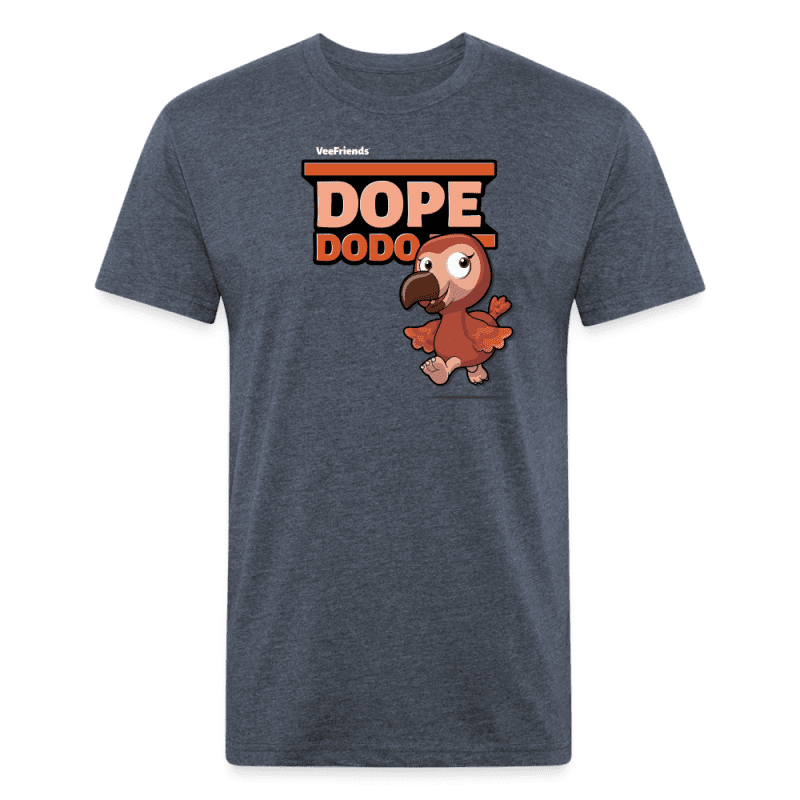 Dope Dodo Character Comfort Adult Tee - heather navy