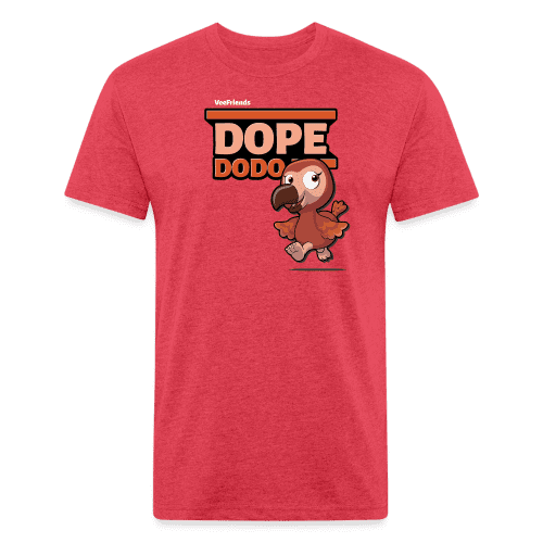 Dope Dodo Character Comfort Adult Tee - heather red