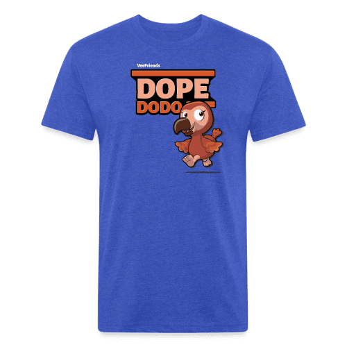 Dope Dodo Character Comfort Adult Tee - heather royal