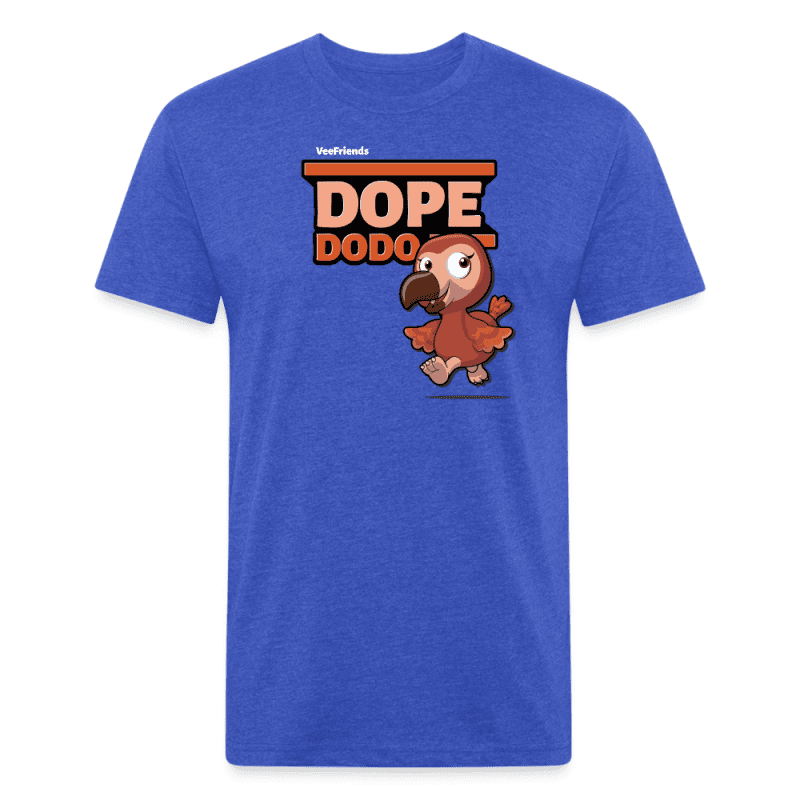 Dope Dodo Character Comfort Adult Tee - heather royal