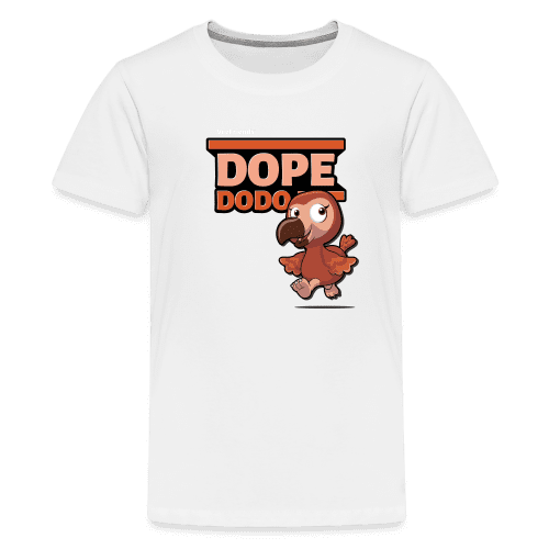 Dope Dodo Character Comfort Kids Tee - white