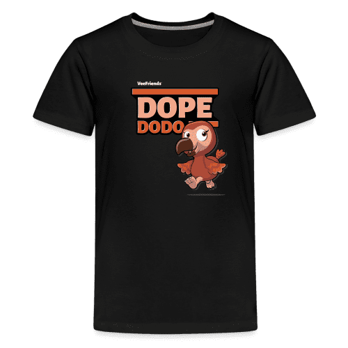 Dope Dodo Character Comfort Kids Tee - black