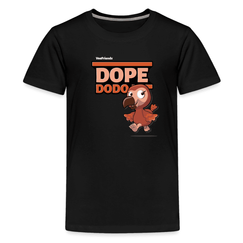 Dope Dodo Character Comfort Kids Tee - black