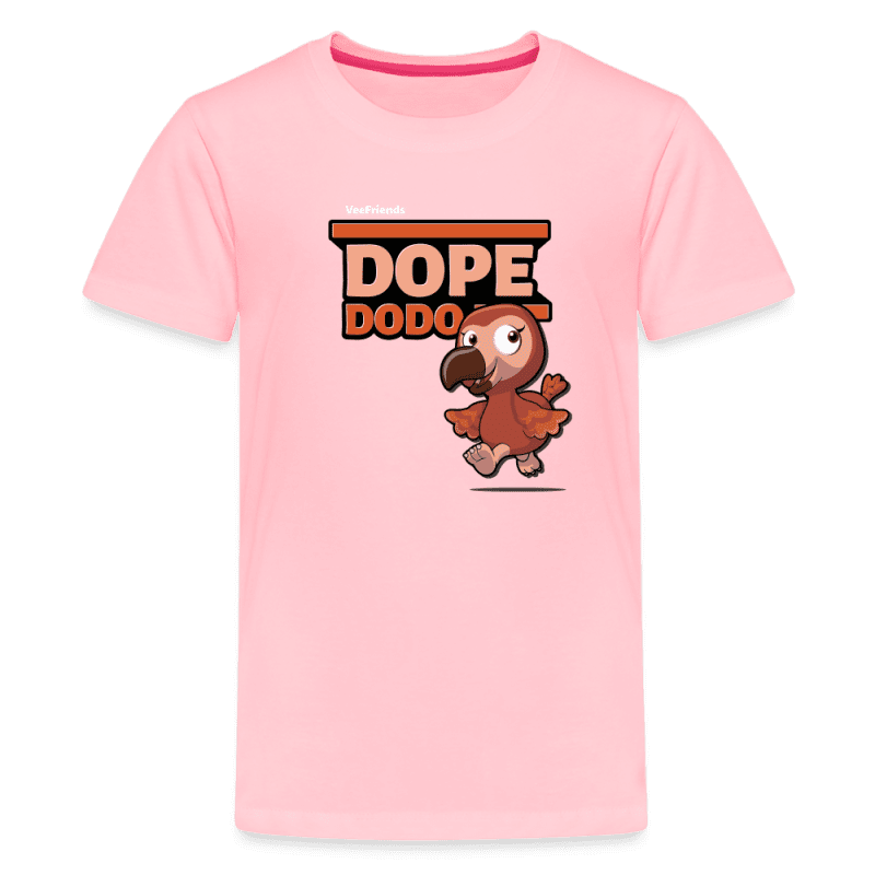 Dope Dodo Character Comfort Kids Tee - pink