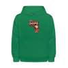 Dope Dodo Character Comfort Kids Hoodie - kelly green