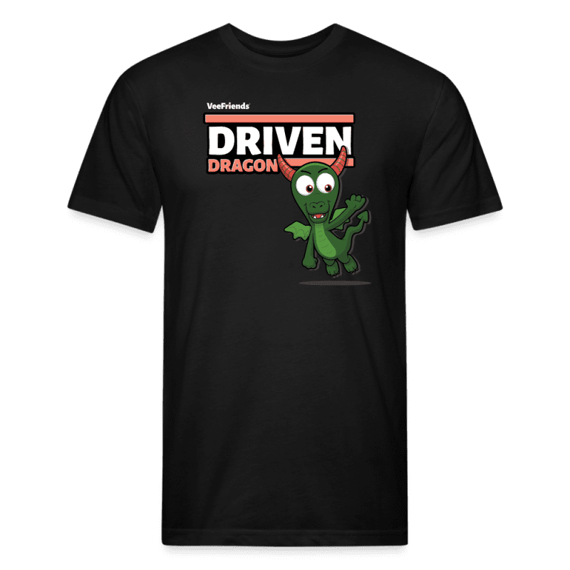 Driven Dragon Character Comfort Adult Tee - black